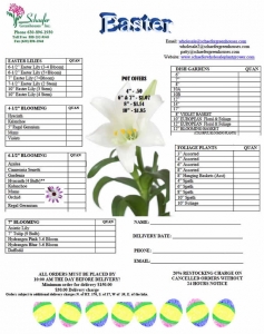Product Availability Easter